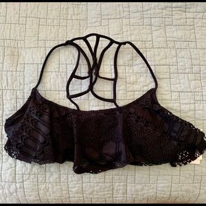 NWT Volcom racer back bikini top